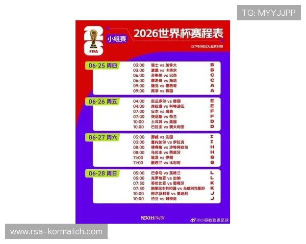 2026年美加墨世界杯欧洲区预选赛赛程安排及比赛时间详细介绍