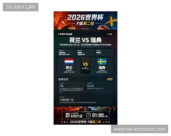 2026年世界杯荷兰与瑞典半场表现对比及全场比赛胜负预测指南